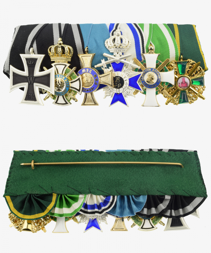 Iron Cross Order Clasp 1914, Hohenzollern House Order, Crown Order, Military Merit Order, Albrecht Order, Zähringer Lion